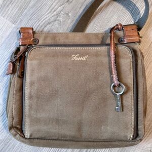 Fossil Brown Crossbody Bag